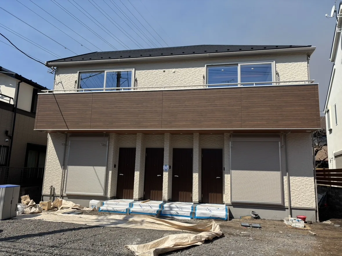 建物の完成：外構工事に入る前の状態