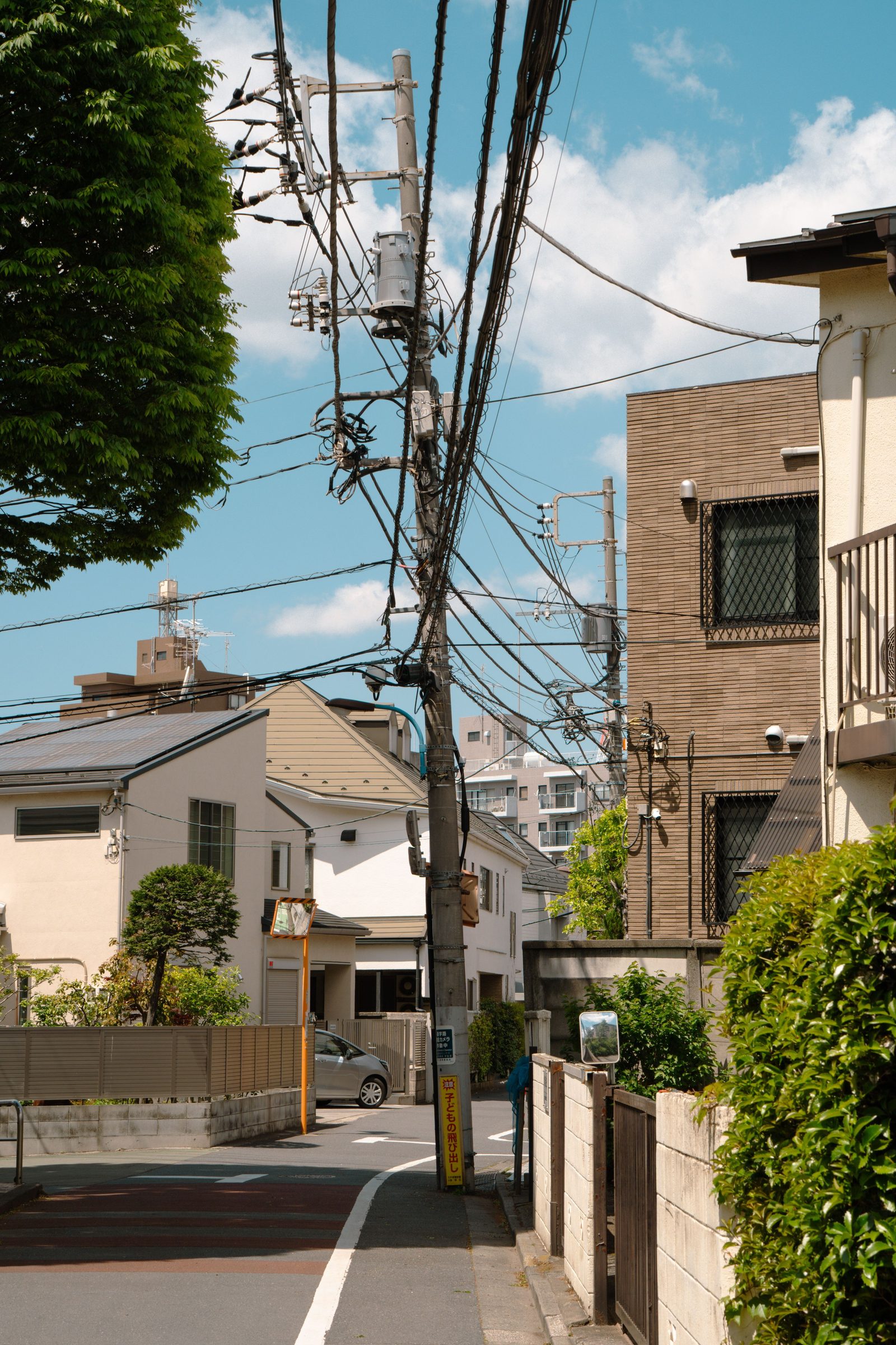 東京の住宅地の街並み