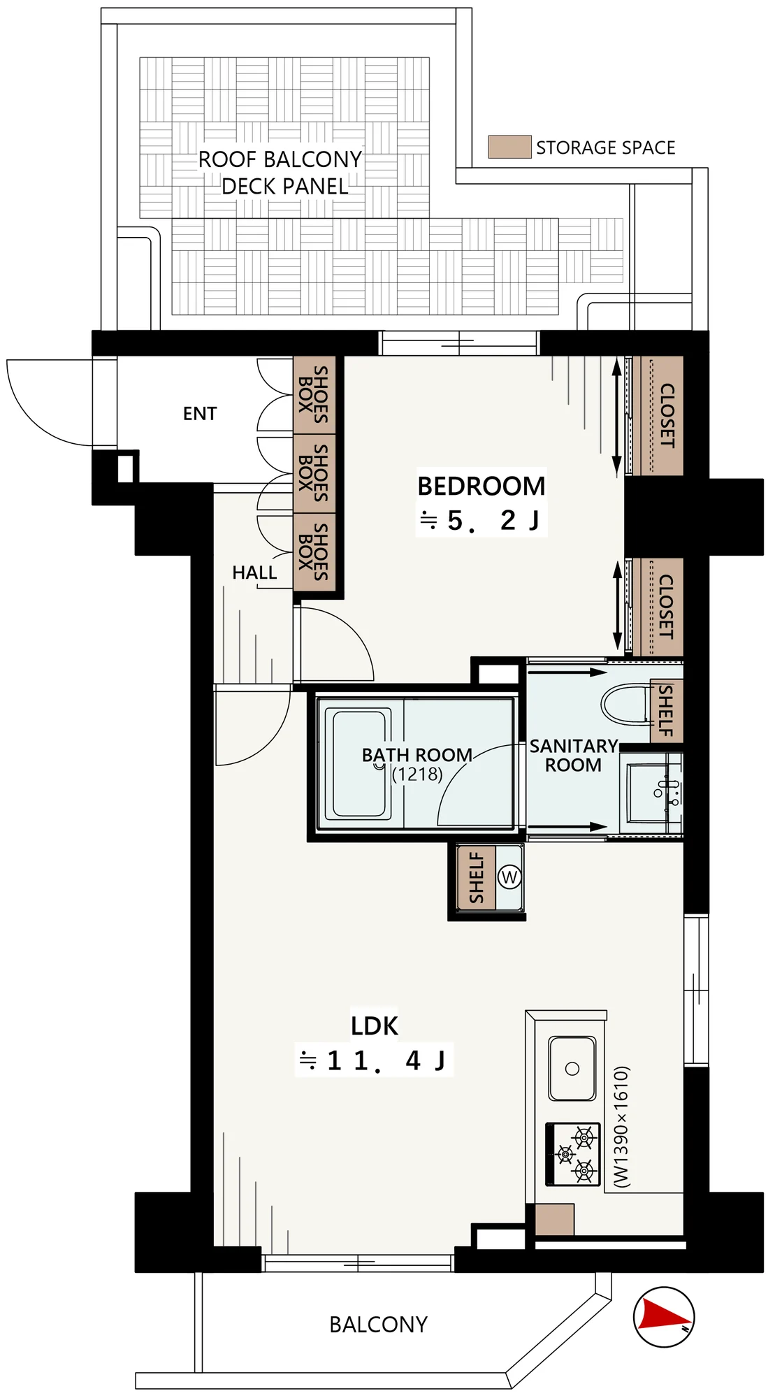 B CITY APARTMENT SHINAGAWA WEST 間取図