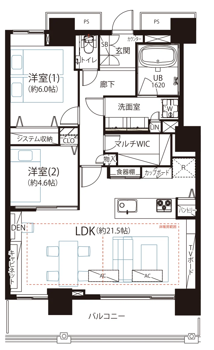 ベイクレストタワー 間取図