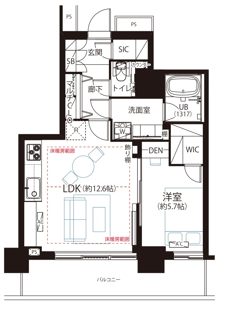 ベイクレストタワー 間取図