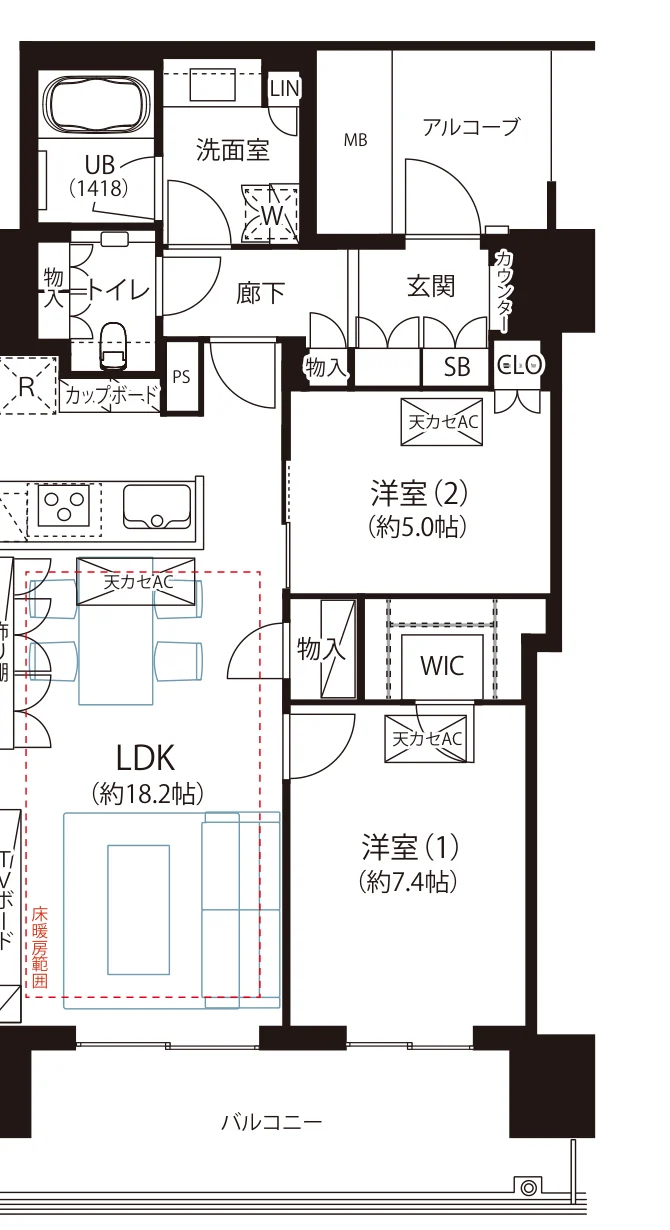 ブルーハーバータワー みなとみらい 間取図