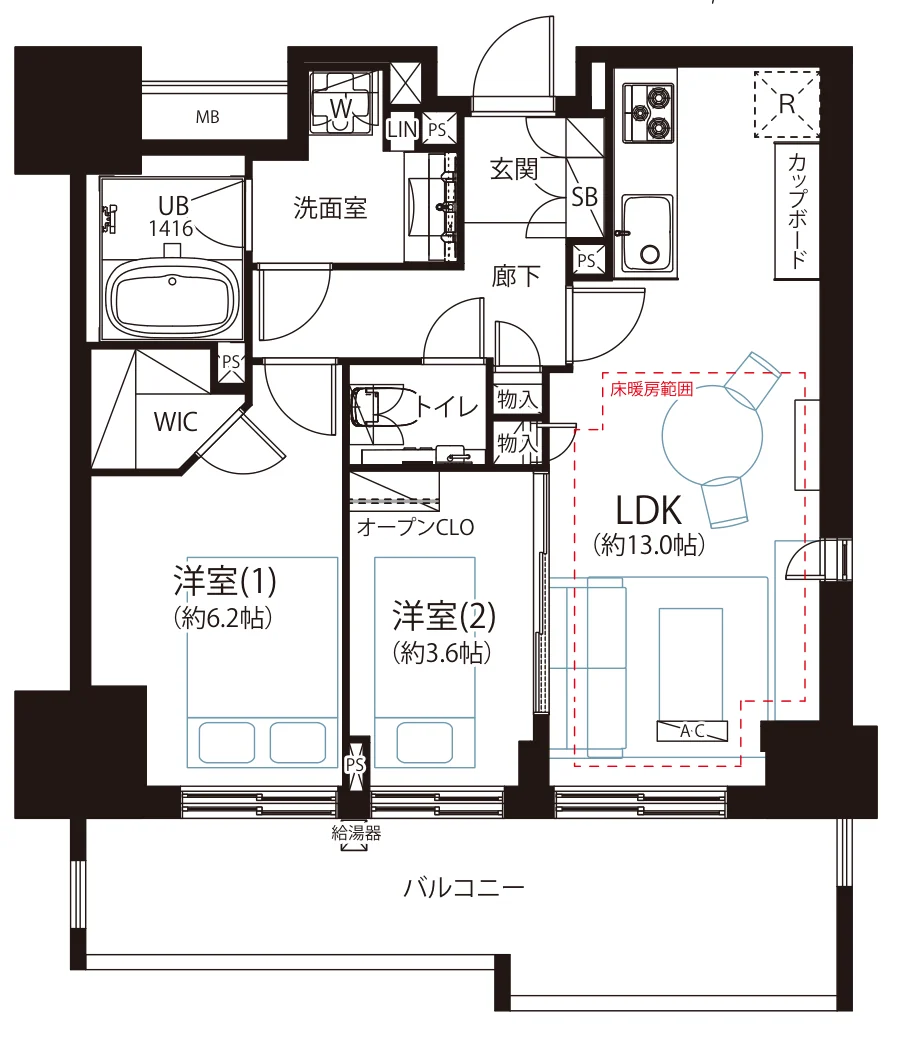 ブランズ代々木 間取図