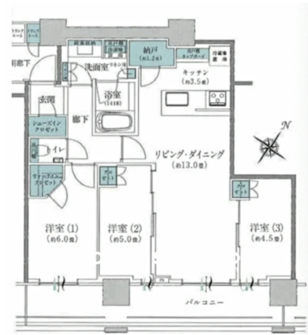 ブリリアザタワー 東京八重洲アベニュー 間取図