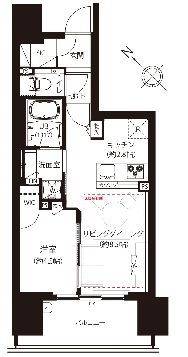 シティハウス 中目黒レジデンス 間取図