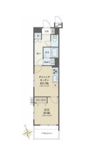 コスモ千駄木 間取図