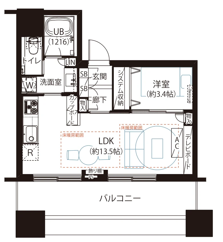 クレストプライムタワー芝 間取図