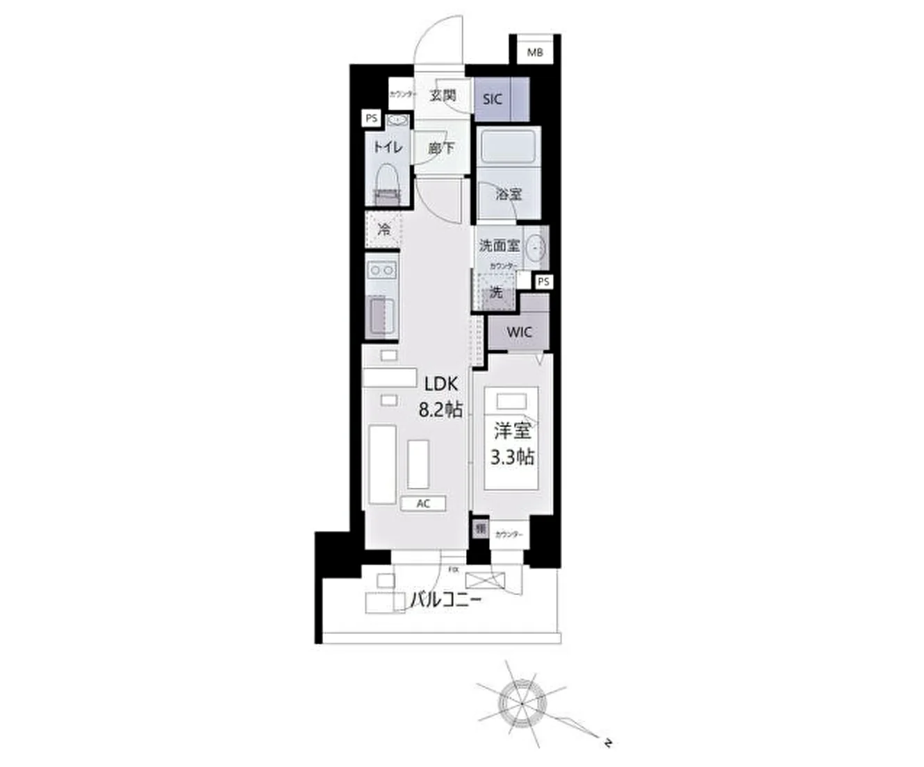 デュオステージ中野 間取図
