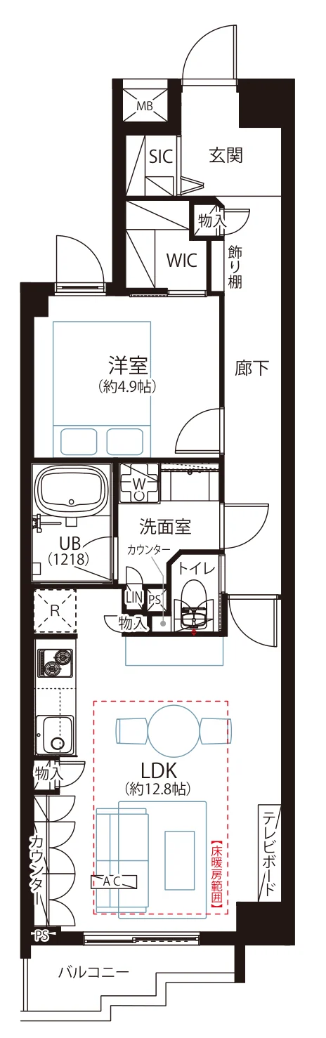 グレイスコート白金 間取図