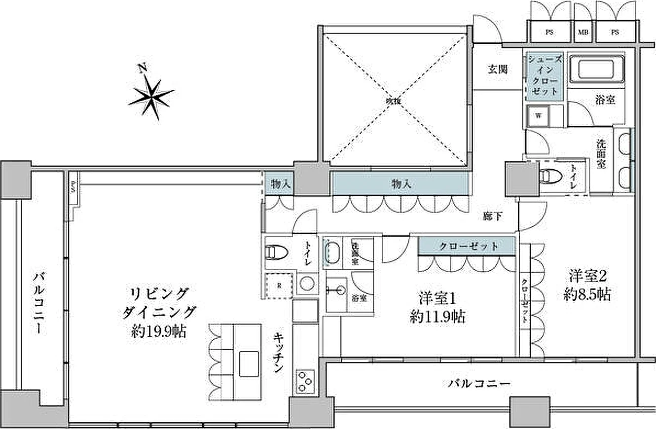 グランスイート虎ノ門 間取図