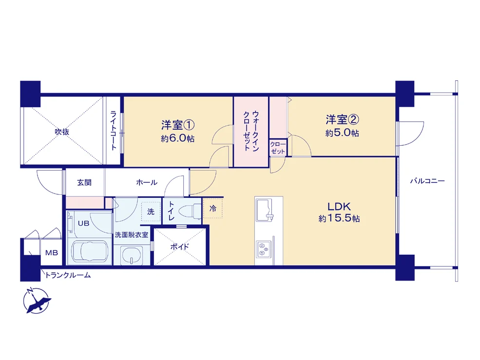 グランウェリス瀬田 間取図