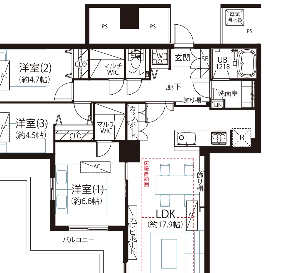晴海アイランドトリトンスクエア ビュータワー 間取図