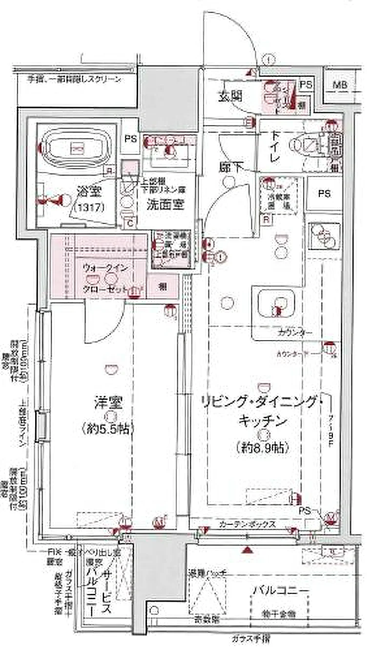 ラ・コスタ新宿余丁町 間取図