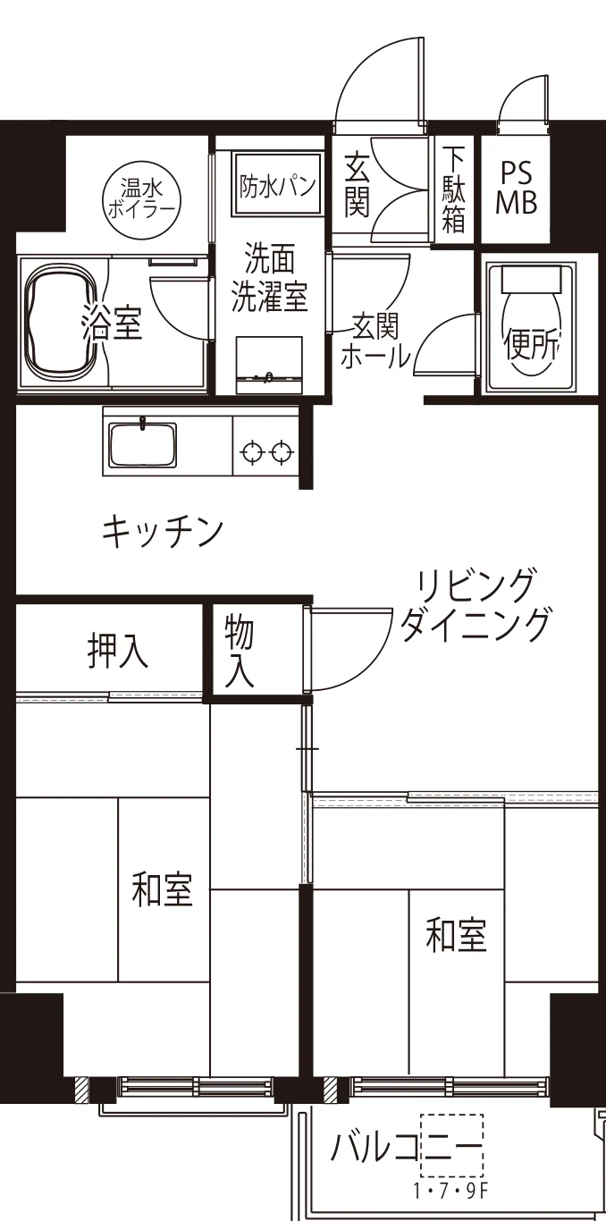 ルモン広尾 間取図