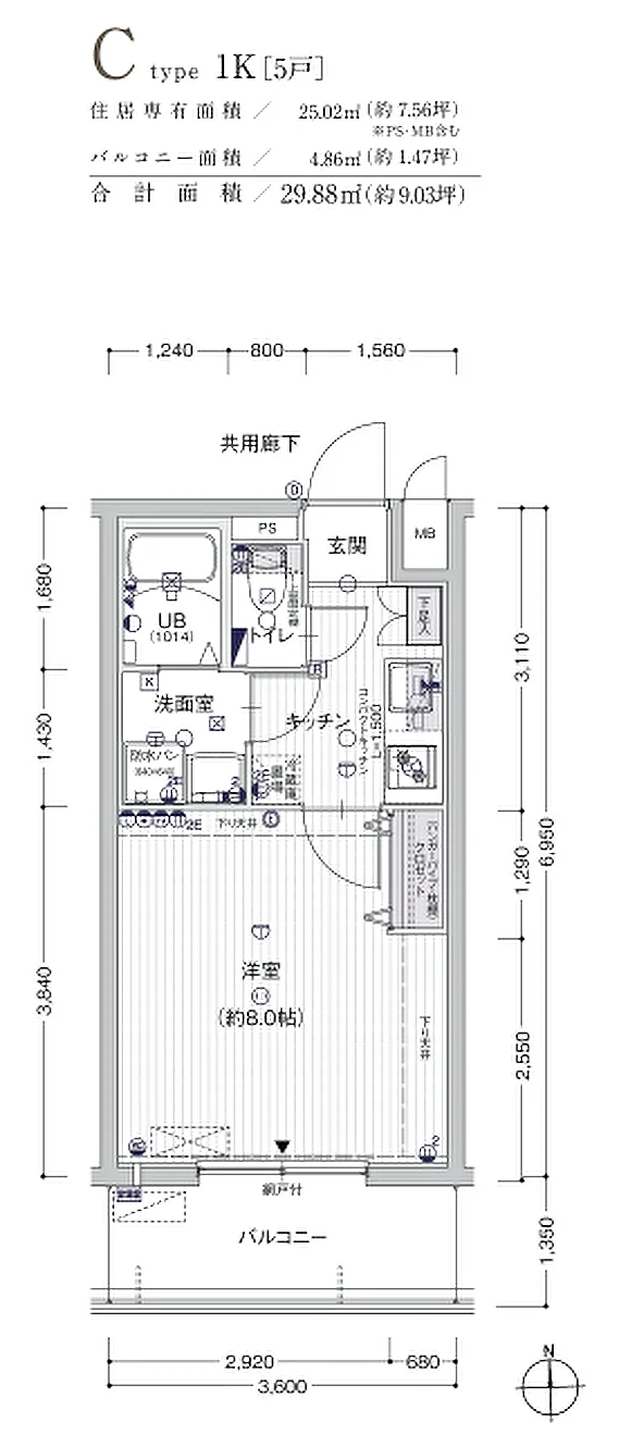 リヴィアス大阪EAST 間取図