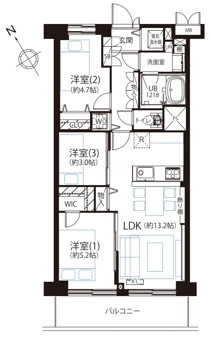 ネオコーポ 南馬込 間取図