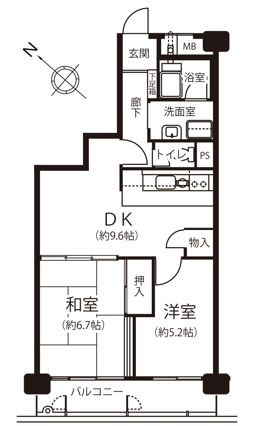 落合パーク ファミリア 間取図