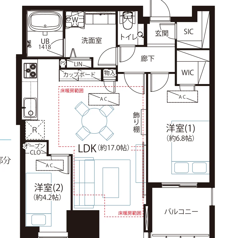 大崎ウエストシティタワーズ Ｗ棟 間取図