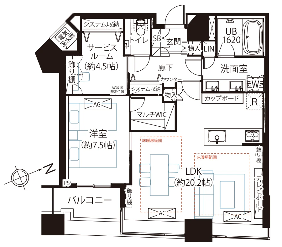 パークコート 赤坂ザタワー 間取図
