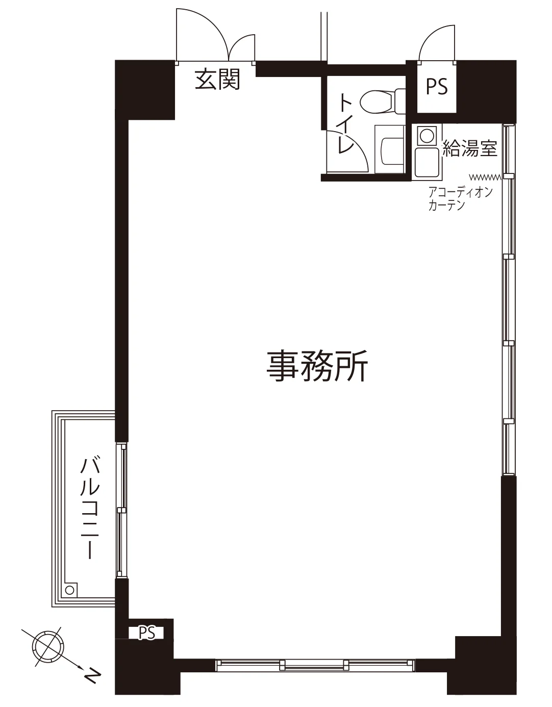 パークノヴァ 横浜壱番館 間取図