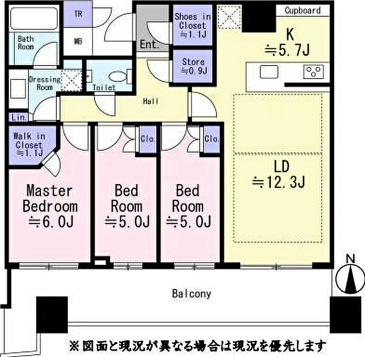 パークタワー晴海 間取図