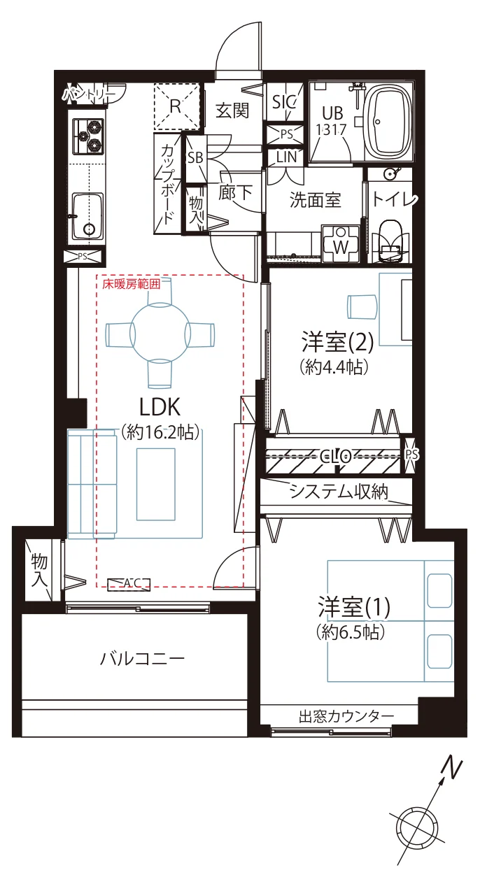 パルテール 目黒青葉台 間取図