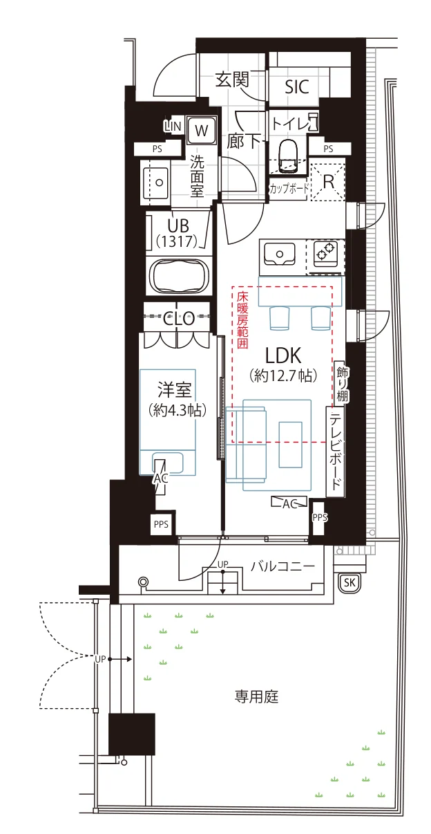 ピアース 渋谷本町レジデンス 間取図