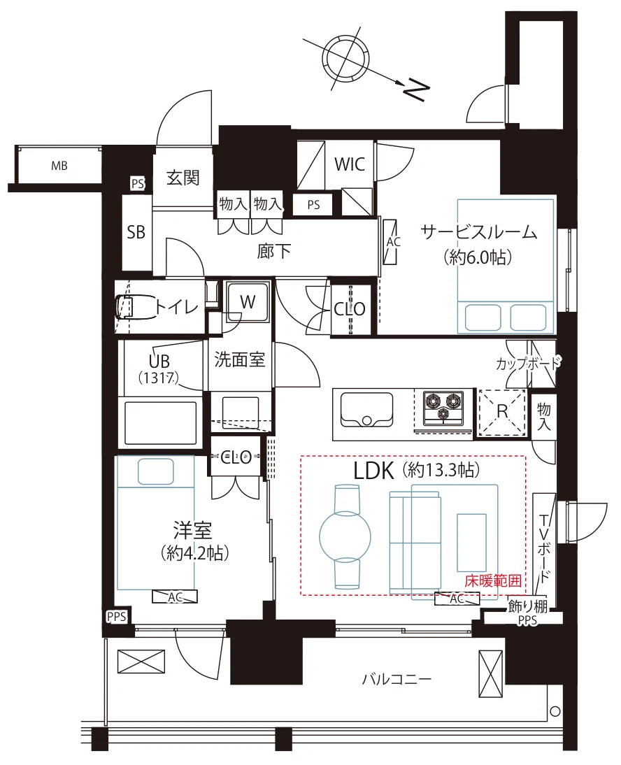 ピアース 渋谷WEST 間取図