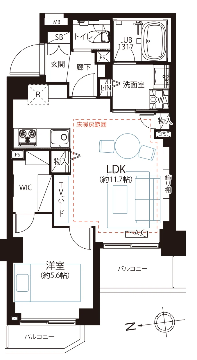 リ・プレゼ恵比寿 間取図