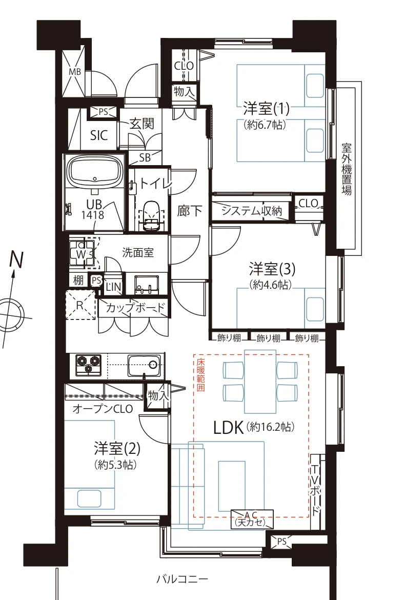菱和パレス 目白台グラーサ 間取図
