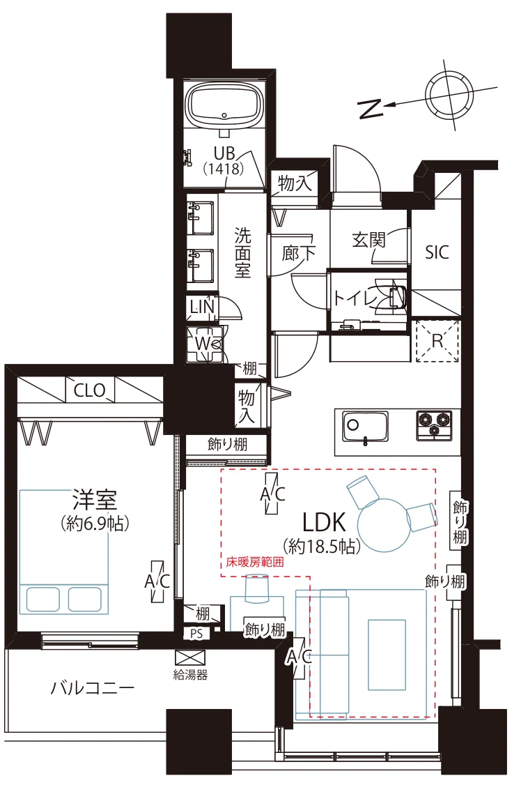 芝浦アイランド グローブタワー 間取図