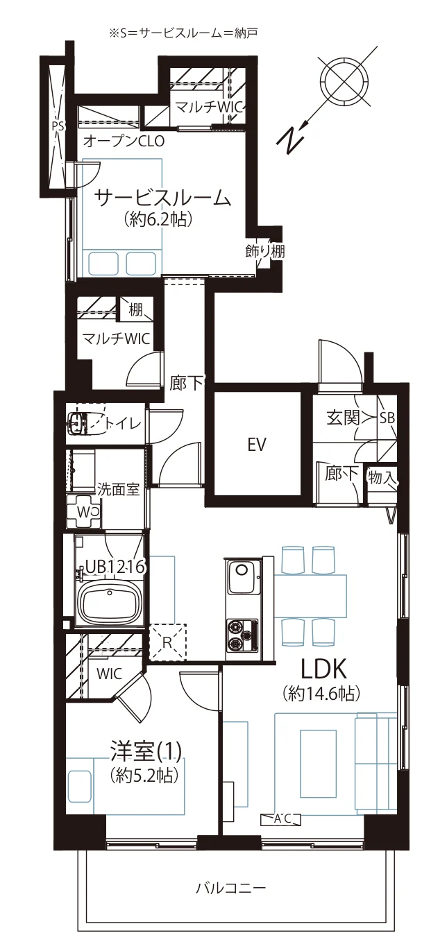 巣鴨第2SYマンション 間取図