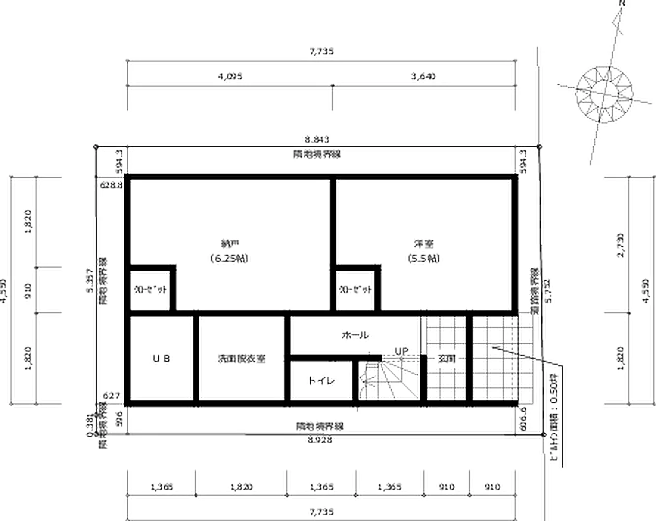 葛飾区立石1丁目 旅館 間取図（1階）