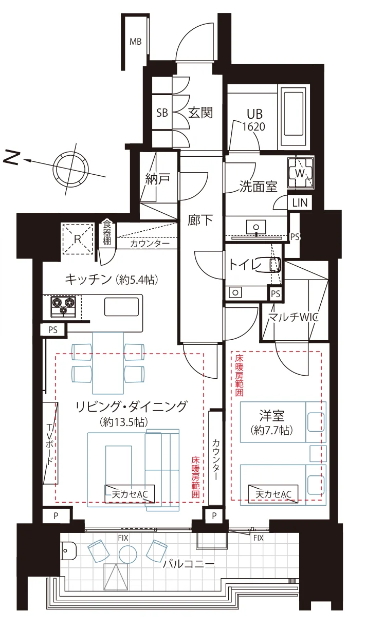 ザ・パークハウス 渋谷南平台 間取図