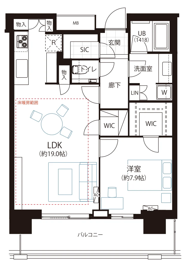 ザ・タワー 横浜北仲 間取図