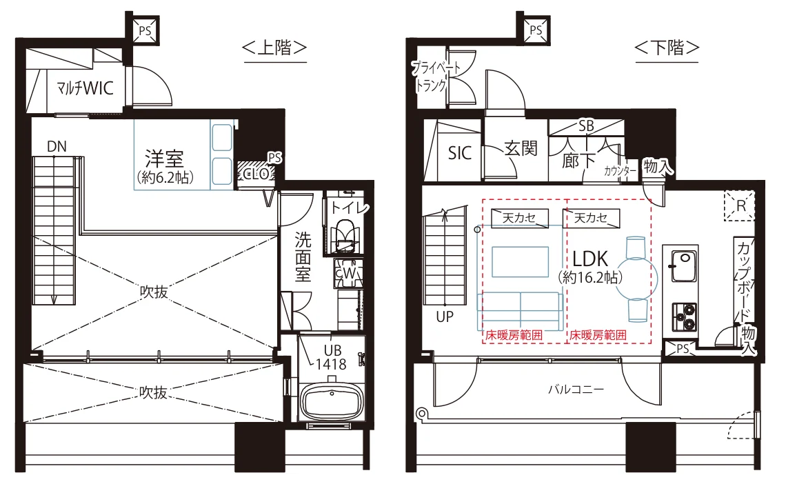 ワールドシティタワーズ ブリーズタワー 間取図