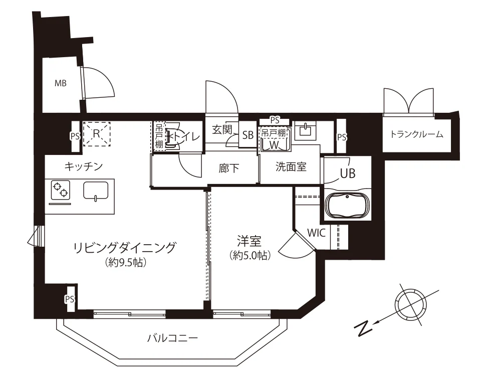 ZOOM恵比寿 間取図